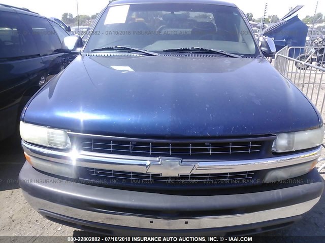 2GCEC19V8Y1293129 - 2000 CHEVROLET SILVERADO C1500 BLUE photo 6