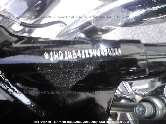 1HD1KB4129Y649082 - 2009 HARLEY-DAVIDSON FLHX BLACK photo 10