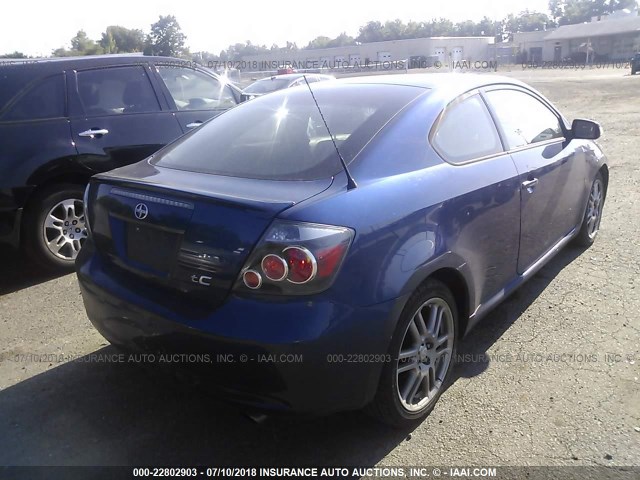 JTKDE167X80250122 - 2008 TOYOTA SCION TC ლურჯი ფოტო 4