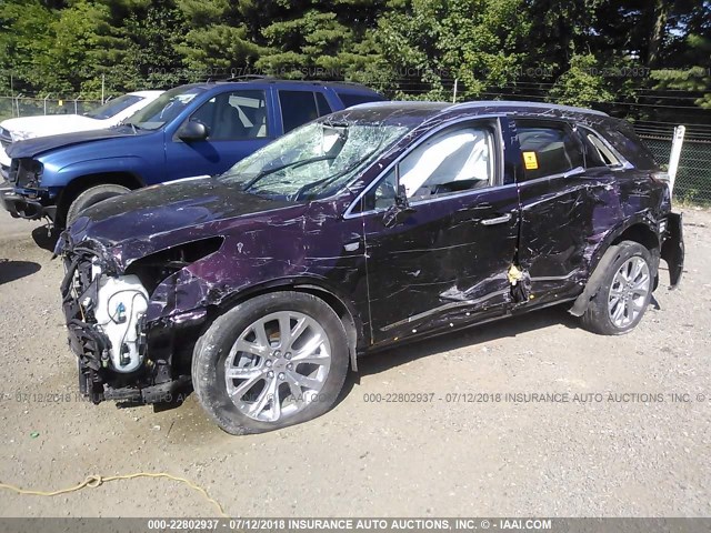 1GYKNBRS1HZ197823 - 2017 CADILLAC XT5 LUXURY MAROON photo 2