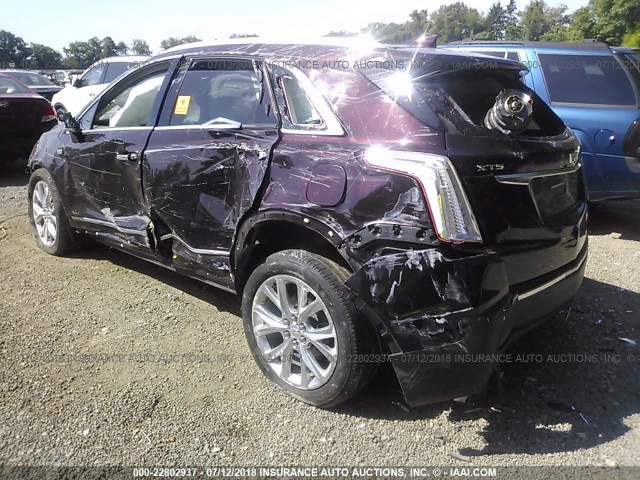 1GYKNBRS1HZ197823 - 2017 CADILLAC XT5 LUXURY MAROON photo 3