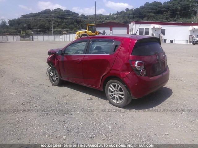 1G1JC6SH3C4159652 - 2012 CHEVROLET SONIC LT RED photo 3