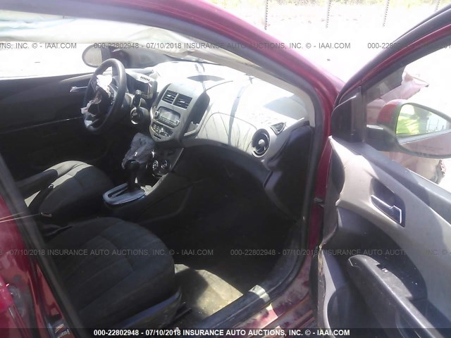 1G1JC6SH3C4159652 - 2012 CHEVROLET SONIC LT RED photo 5