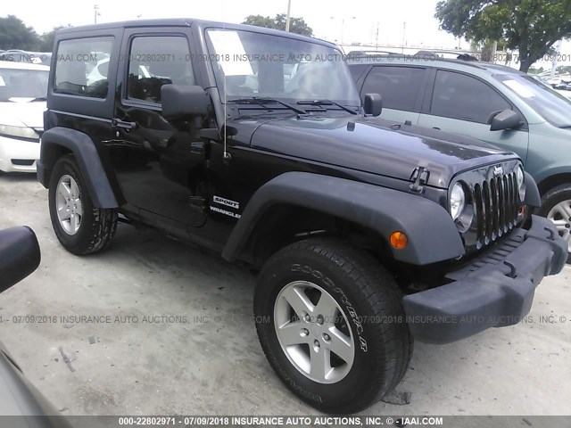 1C4AJWAG5CL287063 - 2012 JEEP WRANGLER SPORT 黑色 照片 1