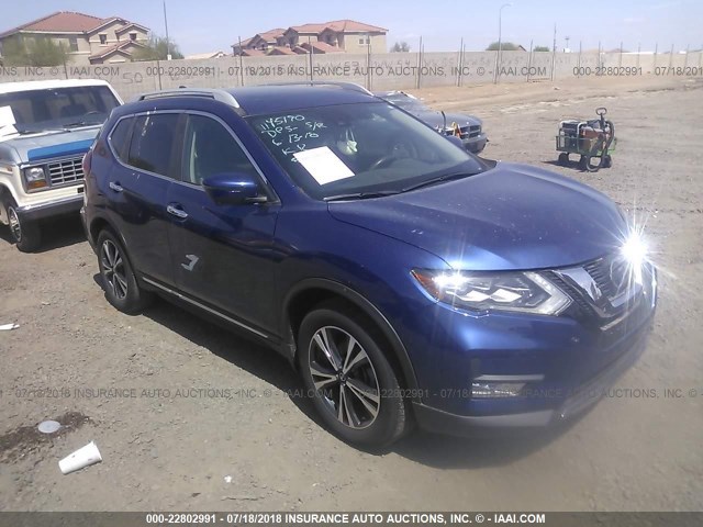 5N1AT2MT6HC743019 - 2017 NISSAN ROGUE S/SL BLUE photo 1