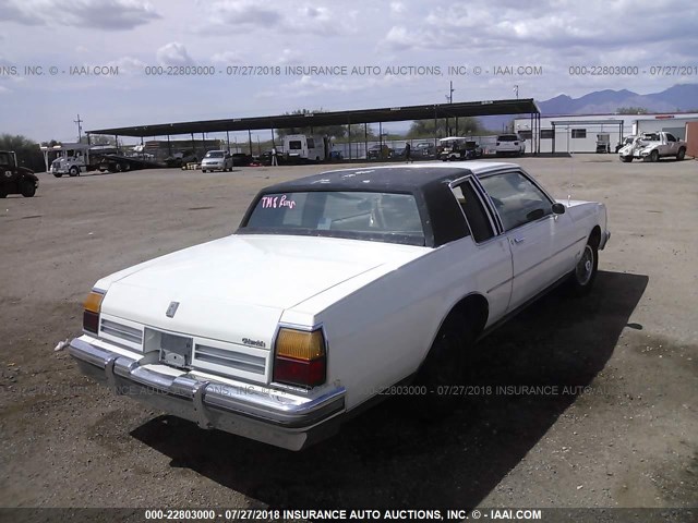 1G3BY37Y5FY327986 - 1985 OLDSMOBILE DELTA 88 ROYALE BROUGHAM WHITE photo 4