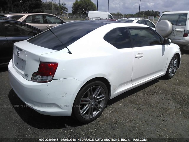 JTKJF5C78D3053941 - 2013 TOYOTA SCION TC 白色 照片 4