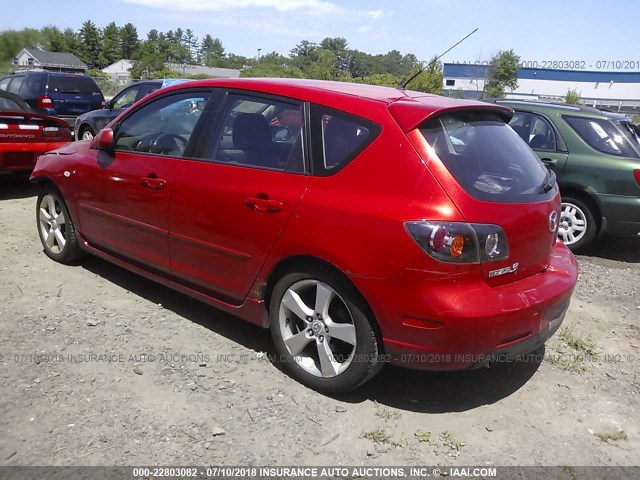 JM1BK143751295600 - 2005 MAZDA 3 HATCHBACK RED photo 3