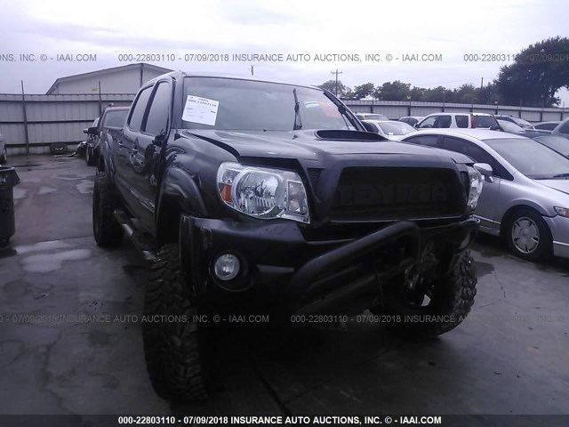 5TEKU72N76Z206231 - 2006 TOYOTA TACOMA DBL CAB PRERUNNER LNG BED BLACK photo 1