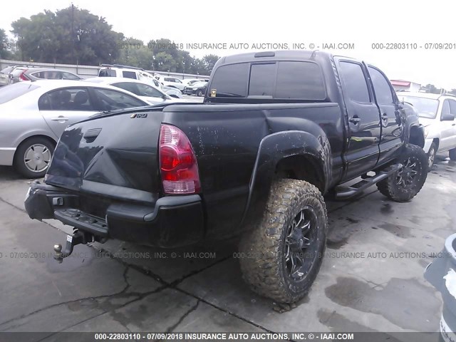 5TEKU72N76Z206231 - 2006 TOYOTA TACOMA DBL CAB PRERUNNER LNG BED BLACK photo 4