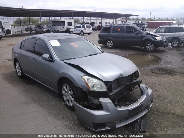 1N4BA41E38C822704 - 2008 NISSAN MAXIMA SE/SL SILVER photo 1