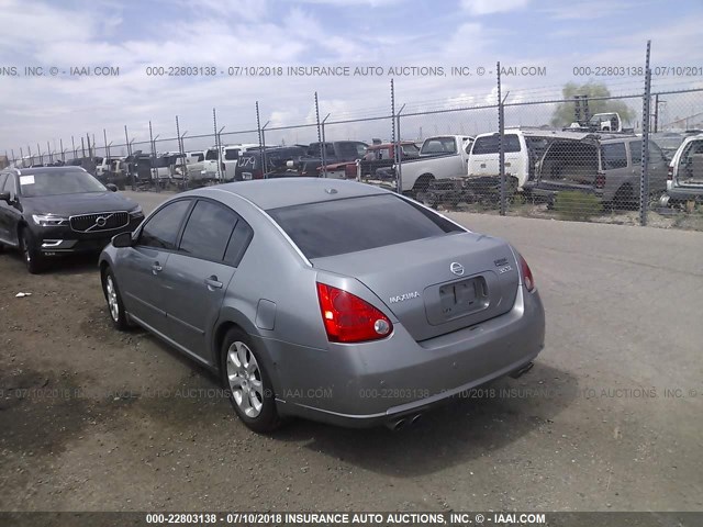 1N4BA41E38C822704 - 2008 NISSAN MAXIMA SE/SL SILVER photo 3