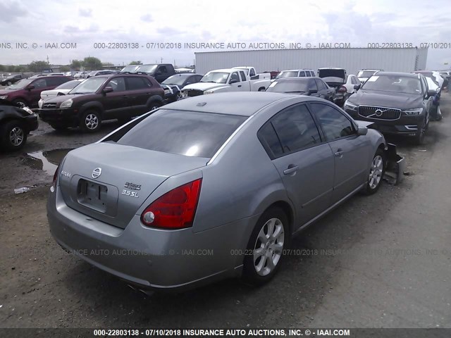 1N4BA41E38C822704 - 2008 NISSAN MAXIMA SE/SL SILVER photo 4