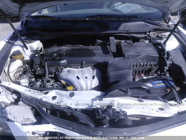 4T1BE46K57U580127 - 2007 TOYOTA CAMRY NEW GENERAT CE/LE/XLE/SE WHITE photo 10