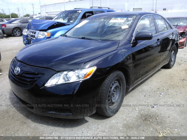 4T1BE46K29U827607 - 2009 TOYOTA CAMRY SE/LE/XLE BLACK photo 2