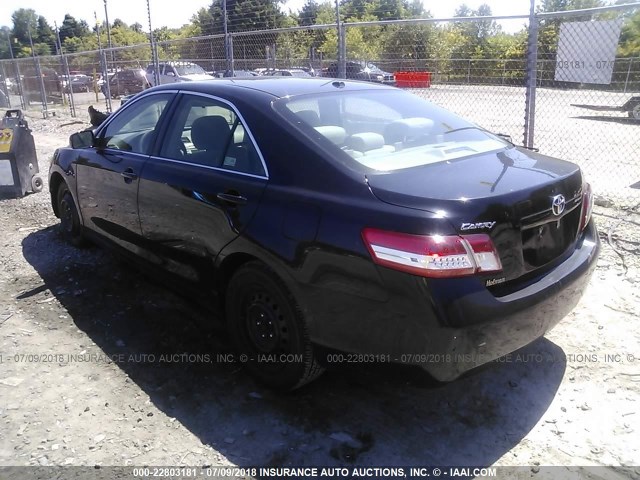 4T1BF3EK5AU104850 - 2010 TOYOTA CAMRY SE/LE/XLE შავი ფოტო 3