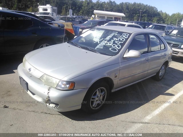 3N1AB41DXXL084383 - 1999 NISSAN SENTRA XE/GXE SILVER photo 2