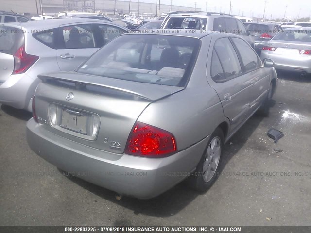 3N1CB51A45L459461 - 2005 NISSAN SENTRA 1.8S TAN photo 4