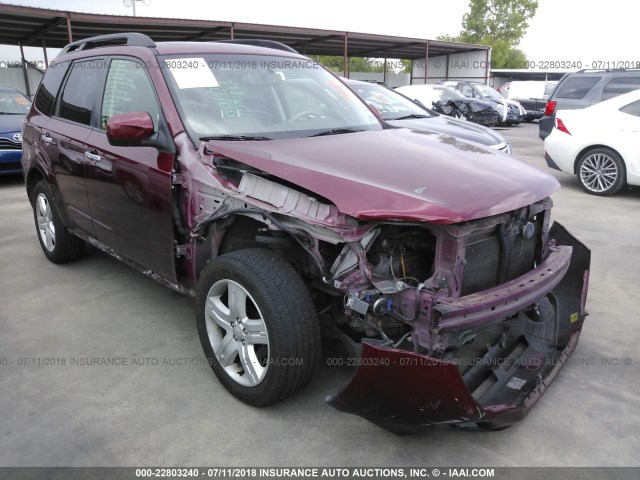 JF2SH6DC6AH715782 - 2010 SUBARU FORESTER 2.5X LIMITED MAROON photo 1