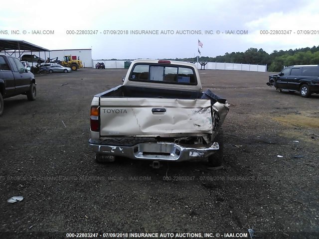 4TAWN72N8WZ052652 - 1998 TOYOTA TACOMA XTRACAB GOLD photo 6