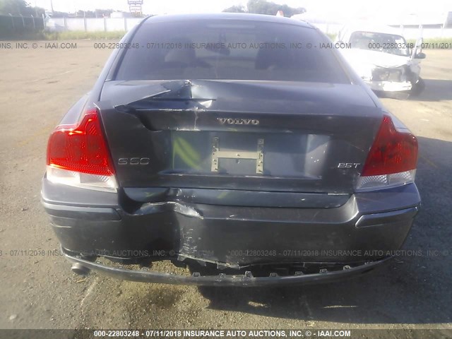 YV1RS592962538500 - 2006 VOLVO S60 2.5T GRAY photo 6