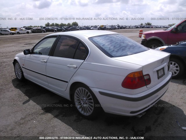 WBAAV53481FK46338 - 2001 BMW 330 I WHITE photo 3