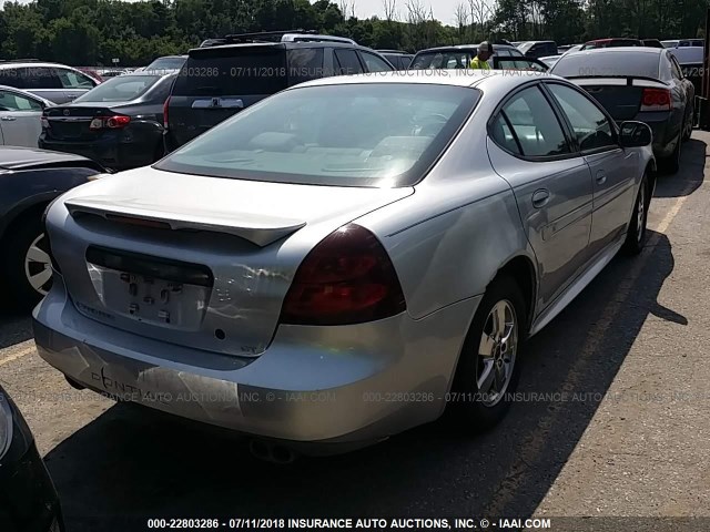 2G2WP522441194516 - 2004 PONTIAC GRAND PRIX GT SILVER photo 4