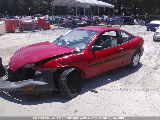 1G1JC1248V7258419 - 1997 CHEVROLET CAVALIER RS RED photo 2