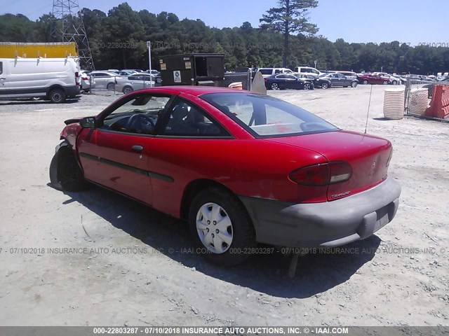 1G1JC1248V7258419 - 1997 CHEVROLET CAVALIER RS RED photo 3