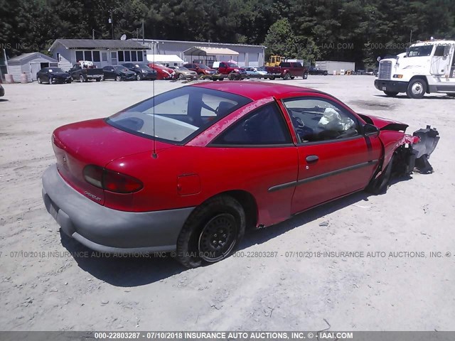 1G1JC1248V7258419 - 1997 CHEVROLET CAVALIER RS RED photo 4