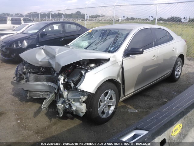 1G11B5SL5EF218600 - 2014 CHEVROLET MALIBU LS Qızıl foto 2