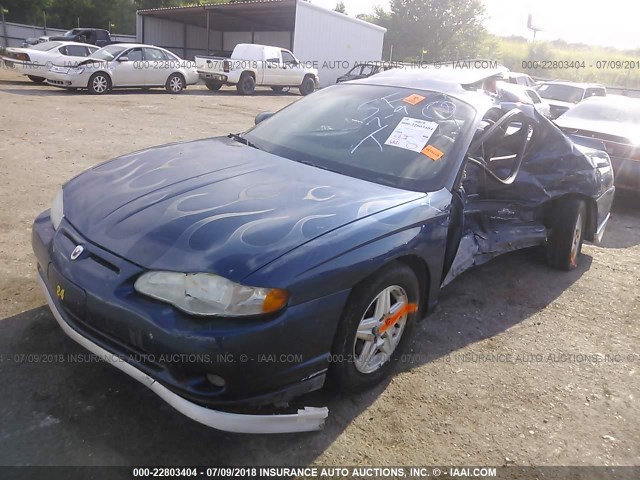 2G1WX12K139327147 - 2003 CHEVROLET MONTE CARLO SS ლურჯი ფოტო 2