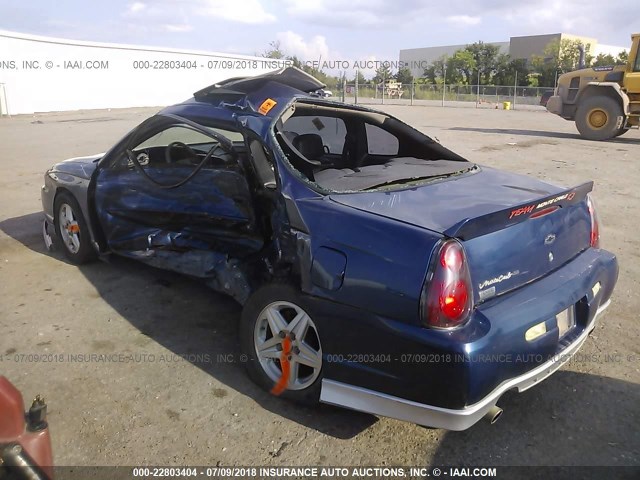 2G1WX12K139327147 - 2003 CHEVROLET MONTE CARLO SS ლურჯი ფოტო 3
