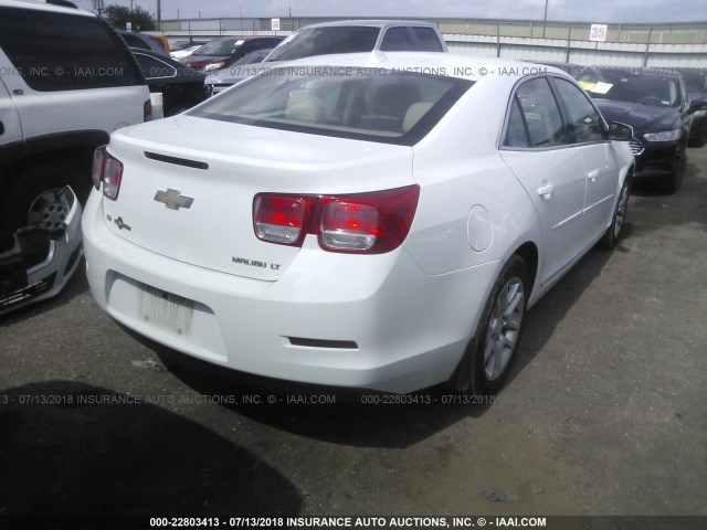 1G11C5SLXEF199393 - 2014 CHEVROLET MALIBU 1LT 白色 照片 4