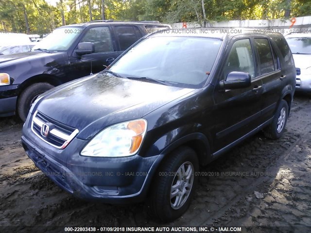 JHLRD78803C021421 - 2003 HONDA CR-V EX BLACK photo 2