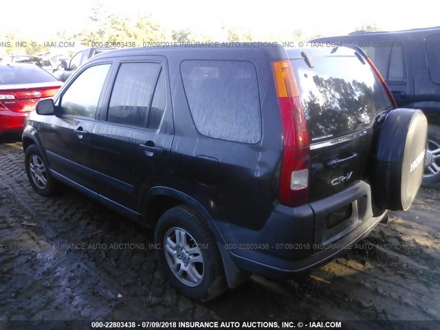 JHLRD78803C021421 - 2003 HONDA CR-V EX BLACK photo 3