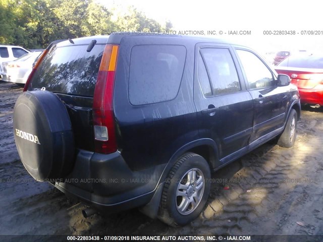 JHLRD78803C021421 - 2003 HONDA CR-V EX BLACK photo 4