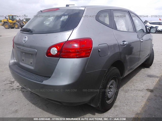 JN8AS5MT6AW023270 - 2010 NISSAN ROGUE S/SL/KROM GRAY photo 4