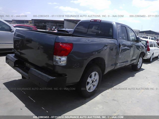 5TFRV54117X022888 - 2007 TOYOTA TUNDRA DOUBLE CAB SR5 SILVER photo 4