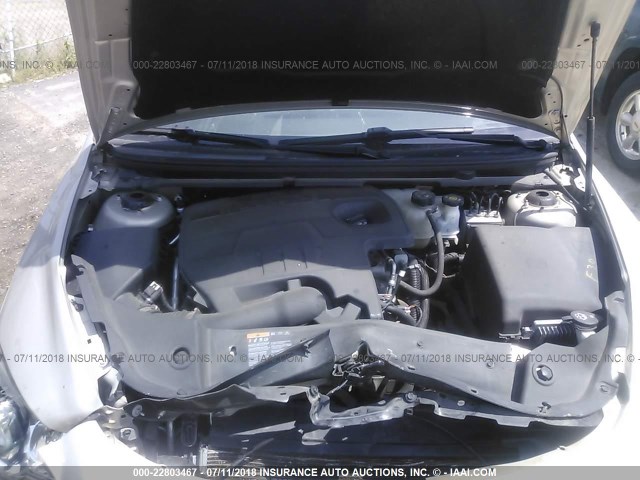 1G1ZC5E0XAF295801 - 2010 CHEVROLET MALIBU 1LT 金色 照片 10