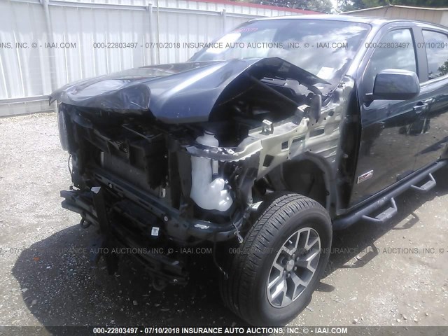 1GTG6CE35G1250839 - 2016 GMC CANYON SLE GRAY photo 6