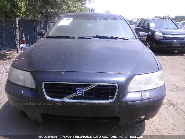 YV1RS592052430815 - 2005 VOLVO S60 2.5T BLUE photo 6