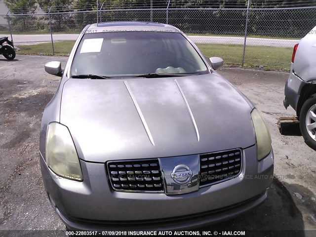 1N4BA41E34C864459 - 2004 NISSAN MAXIMA SE/SL GRAY photo 6