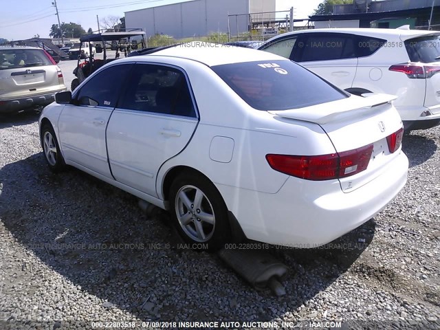 1HGCM56795A017711 - 2005 HONDA ACCORD EX WHITE photo 3