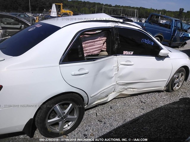 1HGCM56795A017711 - 2005 HONDA ACCORD EX WHITE photo 6