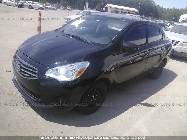 ML32F3FJ7HHF05304 - 2017 MITSUBISHI MIRAGE G4 ES შავი ფოტო 2