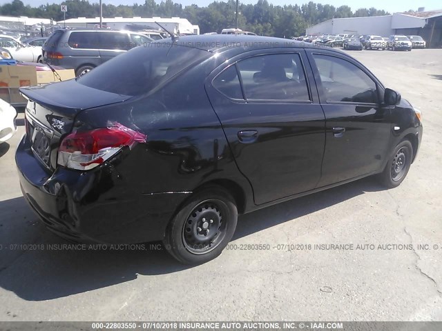 ML32F3FJ7HHF05304 - 2017 MITSUBISHI MIRAGE G4 ES შავი ფოტო 4