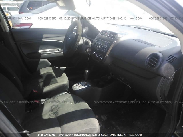 ML32F3FJ7HHF05304 - 2017 MITSUBISHI MIRAGE G4 ES შავი ფოტო 5