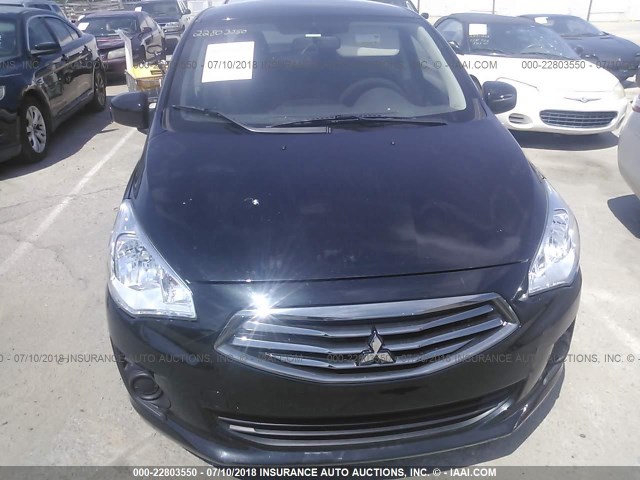 ML32F3FJ7HHF05304 - 2017 MITSUBISHI MIRAGE G4 ES შავი ფოტო 6