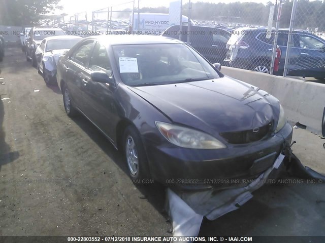 4T1BF32K72U514099 - 2002 TOYOTA CAMRY LE/XLE/SE 勃艮第红 照片 1